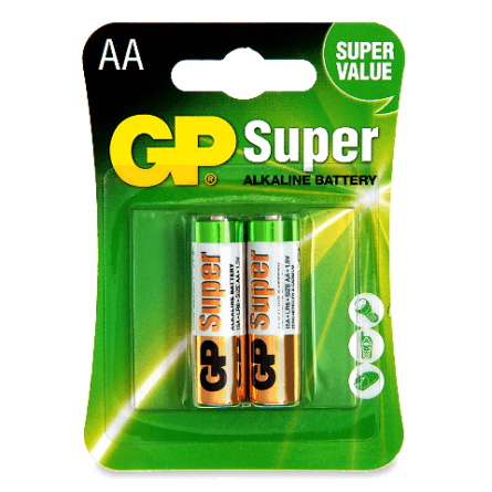 Батарейки GP SUPER ALKALINE 1.5V LR6 AA slide 1