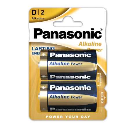 Батарейки Panasonic Alkaline Power D 2шт