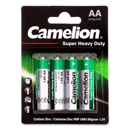 Батарейки Camelion Super Heavy Duty Zinc-Carbon AA 4шт slide 1