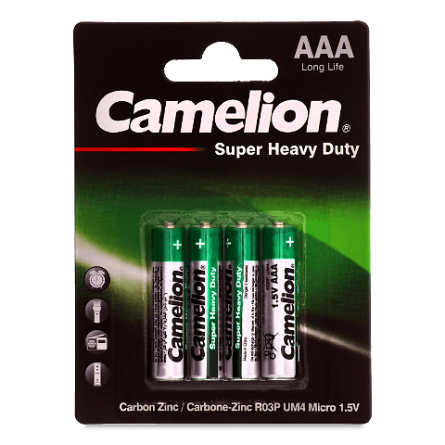 Бaтарейки Camelion Super Heavy Duty Zinc Carbon AAA 4шт