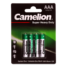Бaтарейки Camelion Super Heavy Duty Zinc Carbon AAA 4шт mini slide 1