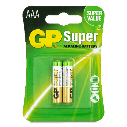 Батарейки GP SUPER ALKALINE 1.5V LR03 AAА