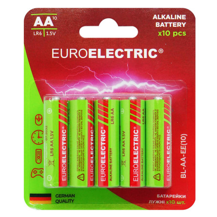 Батарейка лужна Euroe AA LR03 1,5V Euroelectric економ пак10шт slide 1