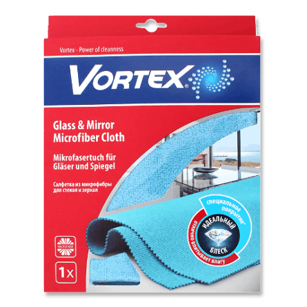Серветка для скла і дзеркал Vortex мікрофібра