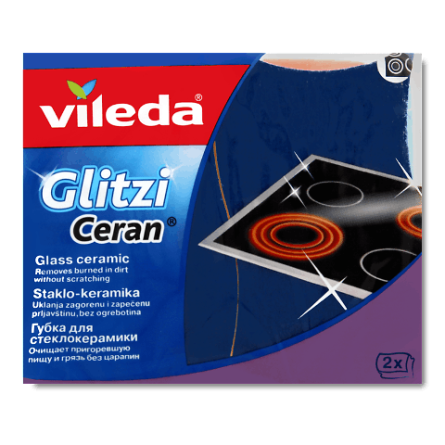 Губка для склокераміки Vileda Glitzi Ceran 110X65X25 мм slide 1
