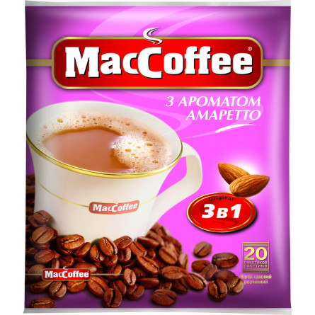 Кофейный напиток 3в1 MacCoffee с ароматом амаретто 18 г x 20 шт