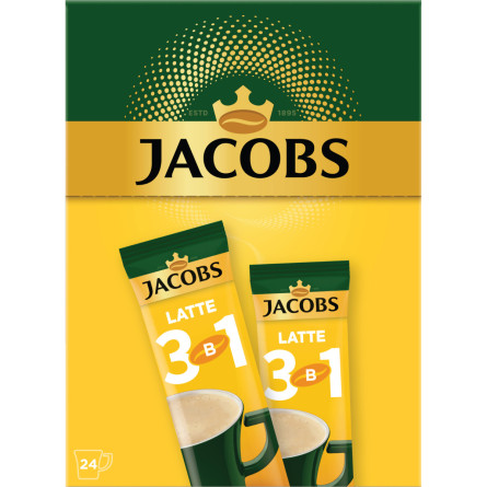 Кофейный напиток Jacobs 3 in 1 Latte 24 x 13 г