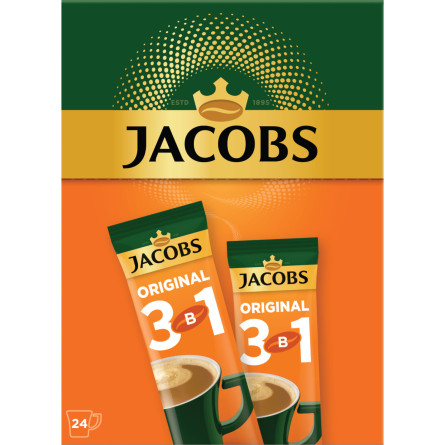 Кофейный напиток Jacobs 3 in 1 Original 24 x 12 г slide 1