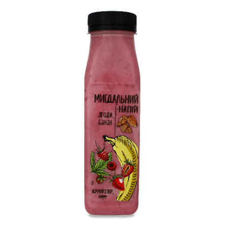 Напій «Крафтяр» мигдальний з ягодами та бананом slide 1