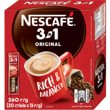 Напиток кофейный NESCAFE 3-в-1 Original растворимый в стиках 20 шт х 13 г mini slide 1