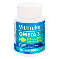 Омега-3 Vitonika 180 мг EPA 120 мг DHA в капсулах 30шт mini slide 1
