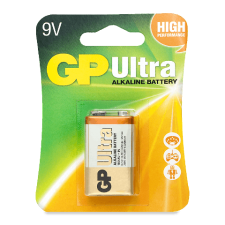 Батарейка GP Ultra Alkaline 9V 6LF22 mini slide 1