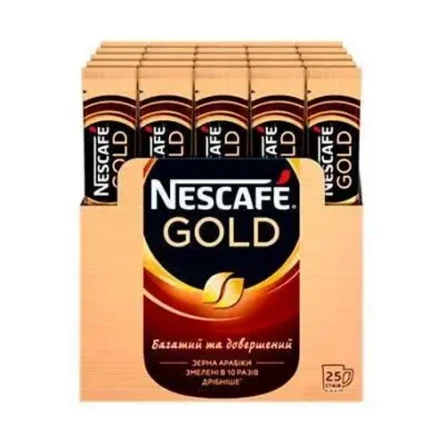 Кофе NESCAFE Gold растворимый в стиках 25 шт x 1.8 г