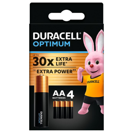 Батарейки Duracell Optimum AA 4шт
