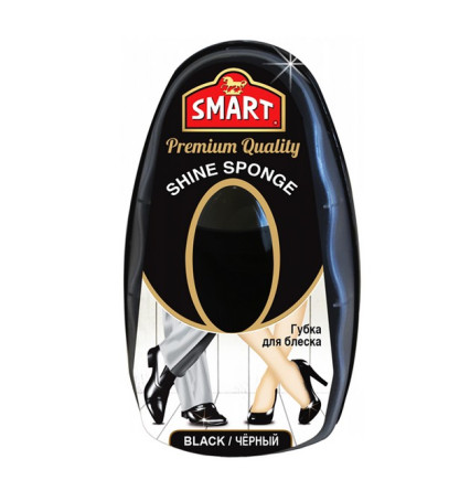 Губка Smart черная для гладкой кожи с дозатором
