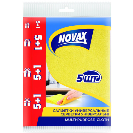 Серветки універсальні Novax 5+1 шт