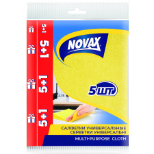Серветки універсальні Novax 5+1 шт mini slide 1