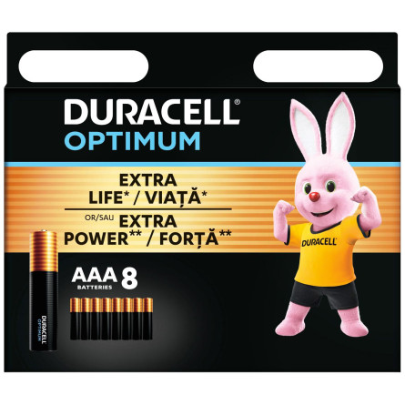 Батарейки Duracell Optimum AAA 8шт