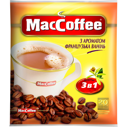 Кофейный напиток 3в1 MacCoffee с ароматом французская ваниль 18 г x 20 шт slide 1
