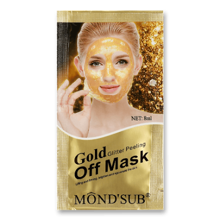 Маска для обличчя Mondsub Gold Glitter піл-офф