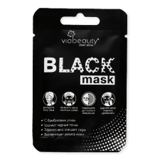 Маска для обличчя Via Beauty Black mask 1 очищувальна mini slide 1