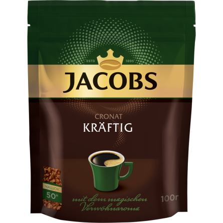 Кофе растворимый Jacobs Cronat Kraftig 100 г slide 1