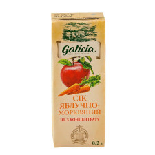 Сок Galicia яблочно-морковный с мякотью 200мл mini slide 2
