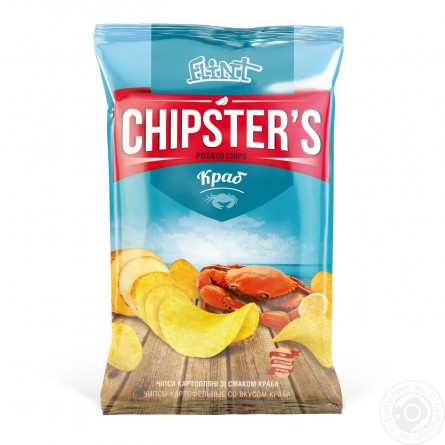 Чіпси Flint Chipster's зі смаком краба 70г slide 1