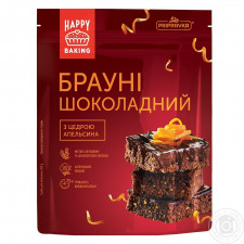 Суміш для випікання Pripravka Брауні шоколадний з цедрою апельсина 300г mini slide 1