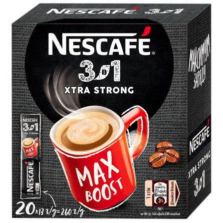 Напиток кофейный NESCAFÉ® 3-в-1 Xtra Strong растворимый стик 13г slide 3