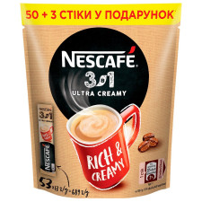 Напій кавовий NESCAFÉ® 3-в-1 Ultra Creamy розчинний стік 53*13г mini slide 1