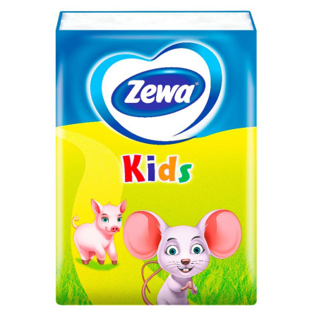 Носовые платочки Zewa Kids бумажные 10шт slide 4