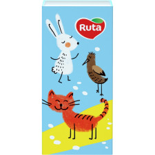 Носовые платочки Ruta Детские трёхслойные без аромата 10шт mini slide 1