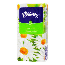 Платки бумажные Kleenex с ароматом ромашки 10шт mini slide 1