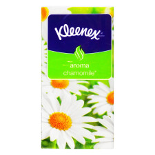 Хустинки паперові Kleenex з ароматом ромашки 10шт mini slide 2
