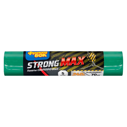 Пакети для сміття Фрекен Бок Strong Max 240л 5шт 120х125см slide 1