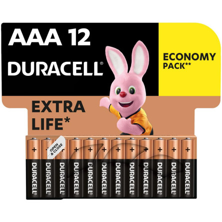 Батарейки Duracell AAA щелочные 12шт slide 2