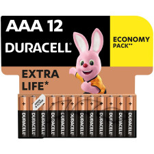 Батарейки Duracell AAA лужні 12шт mini slide 2