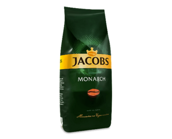Кава зернова Jacobs Monarch смажена 1000г