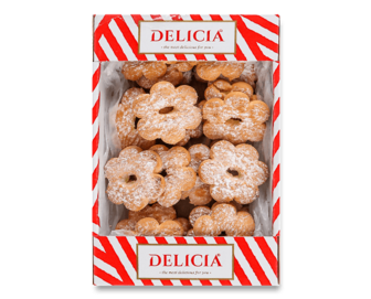 Печиво Delicia Домашнє з цукровою пудрою здобне 0,25кг