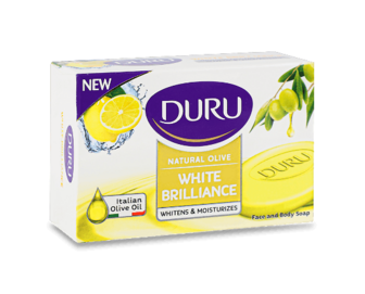 Мило Duru NaturOlive White Brillian з екстрактом папаї та лимона 90г