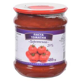 Паста томатна Херсонська стерилізована 25% 480г