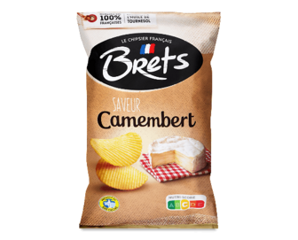 Чипси Bret's картопляні зі смаком сиру камамбер, 125г