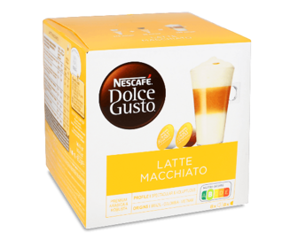 Напій кавовий Dolce Gusto Latte Macchiato 8 кавових + 8 молочних капсул, 183,2г