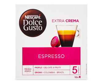 Кава мелена Dolce Gusto Espresso, 16*5,5г