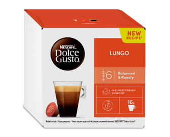 Кава мелена Dolce Gusto Lungo смажена, 16*5,6г