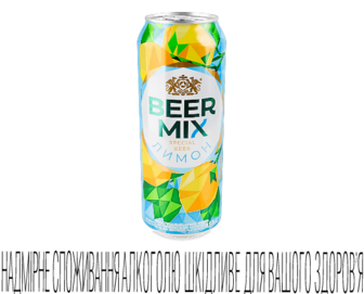 Пиво «Оболонь» Beermix «Лимон» з/б, 0,5л