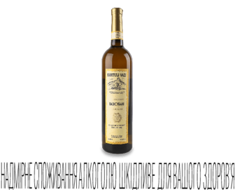 Вино Kartuli Vazi «Вазісубані» біле сухе, 0,75л