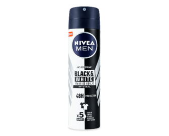 Дезодорант-спрей Nivea Men «Невидимий захист для чорного і білого», 150мл