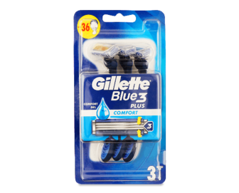 Бритви одноразові Gillette Blue 3 Comfort, 3шт